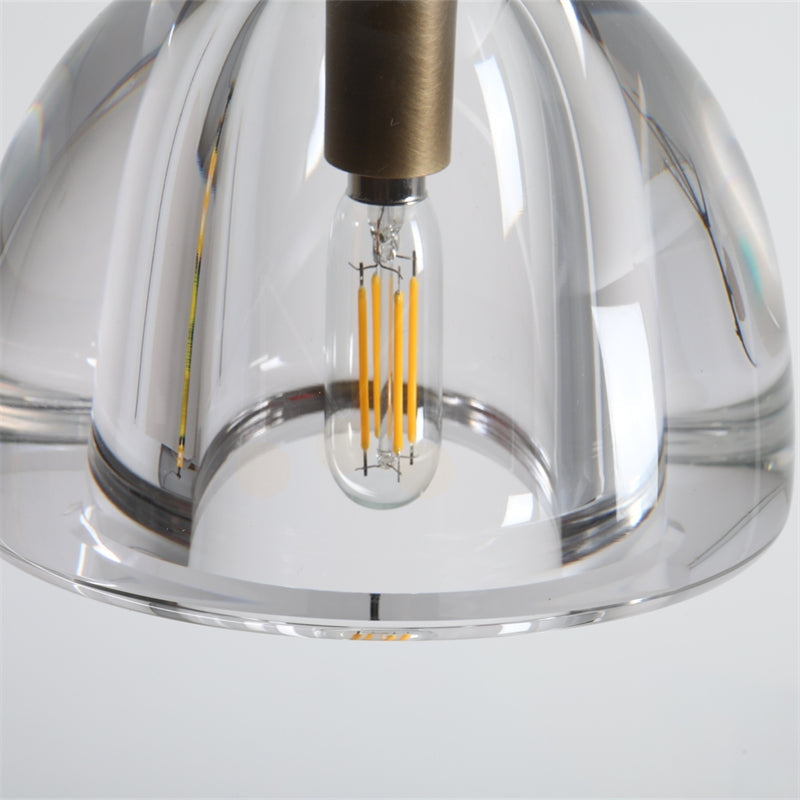 WOMO 7 Inch Crystal Pendant Light - Hemisphere