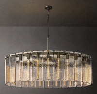 WOMO Textured Glass Round Chandelier - Calamette