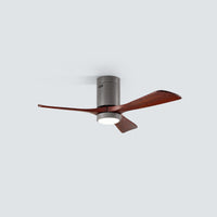 WOMO Mid-century Modern Hugger Ceiling Fan Lamp-WM5067