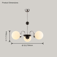 WOMO Frosted Glass Globe Chandelier-WM2304