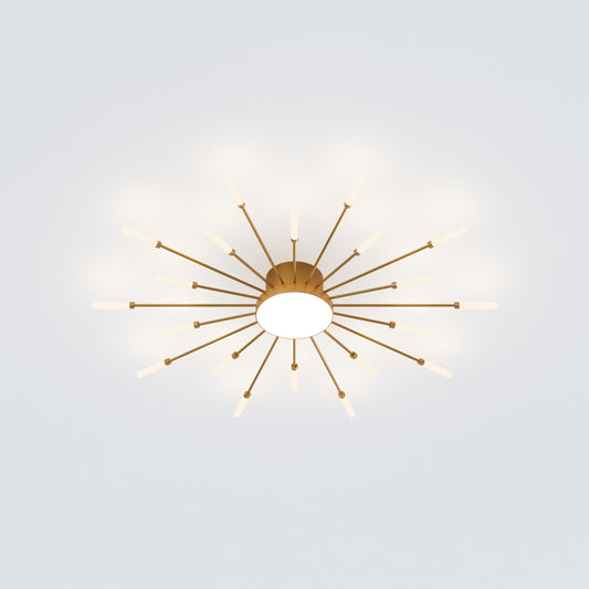 WOMO Firework Sunburst Flush Mount Ceiling Light-WM1001