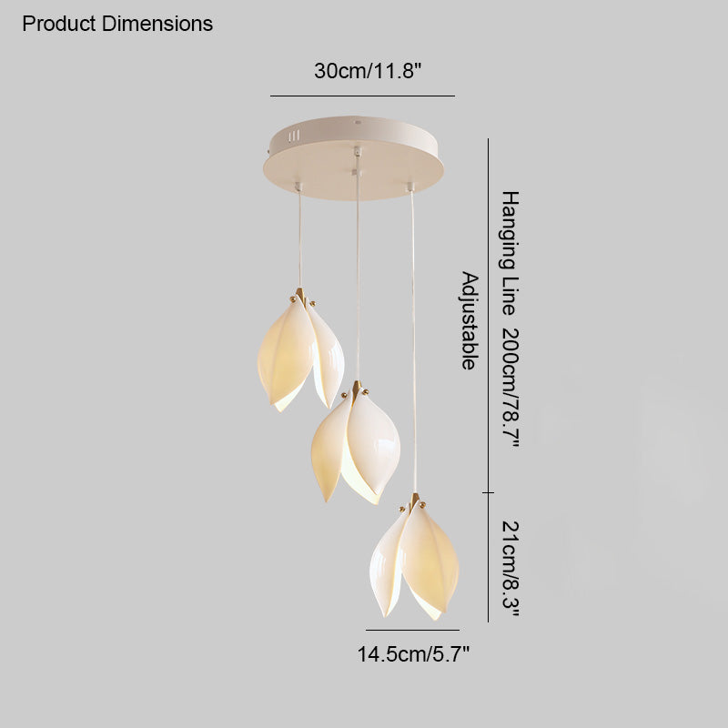 WOMO Magnolia Petal Pendant Chandelier-WM2106