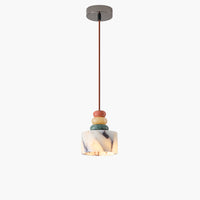 WOMO Multi-colour Dome Stone Pendant Light-WM3000