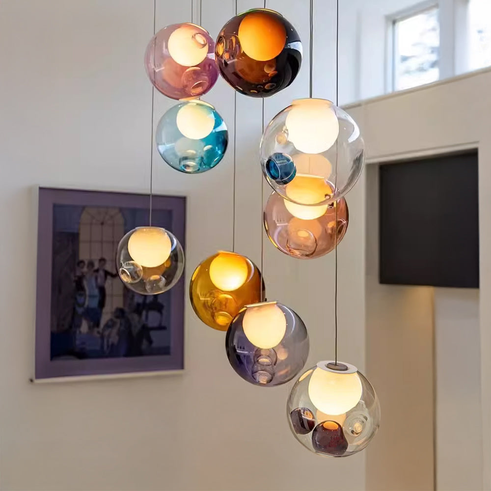 WOMO Cluster Globe Glass Pendant Light-WM3002