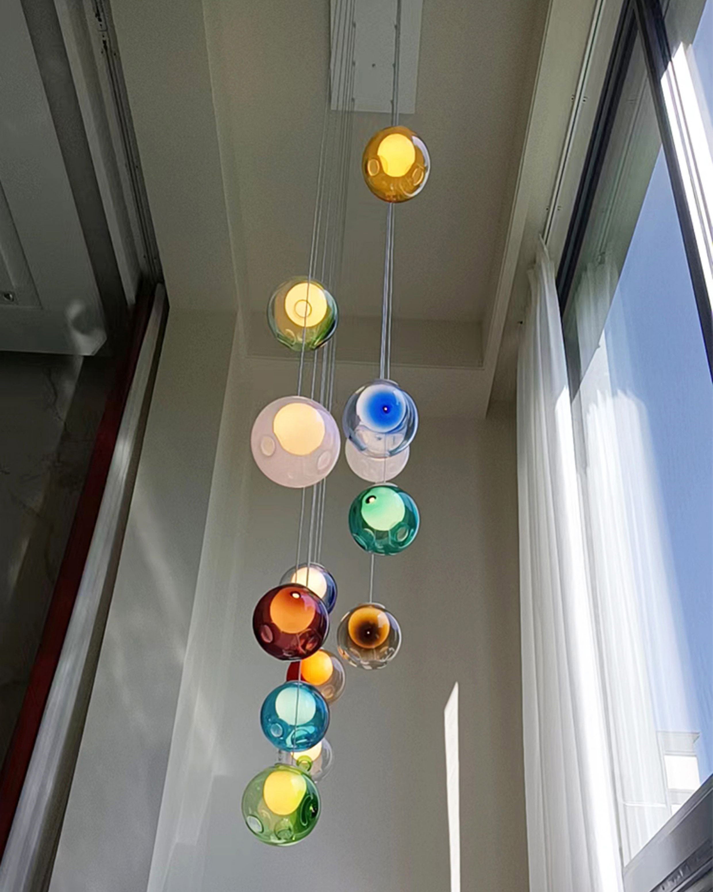 WOMO Cluster Globe Glass Pendant Light-WM3002