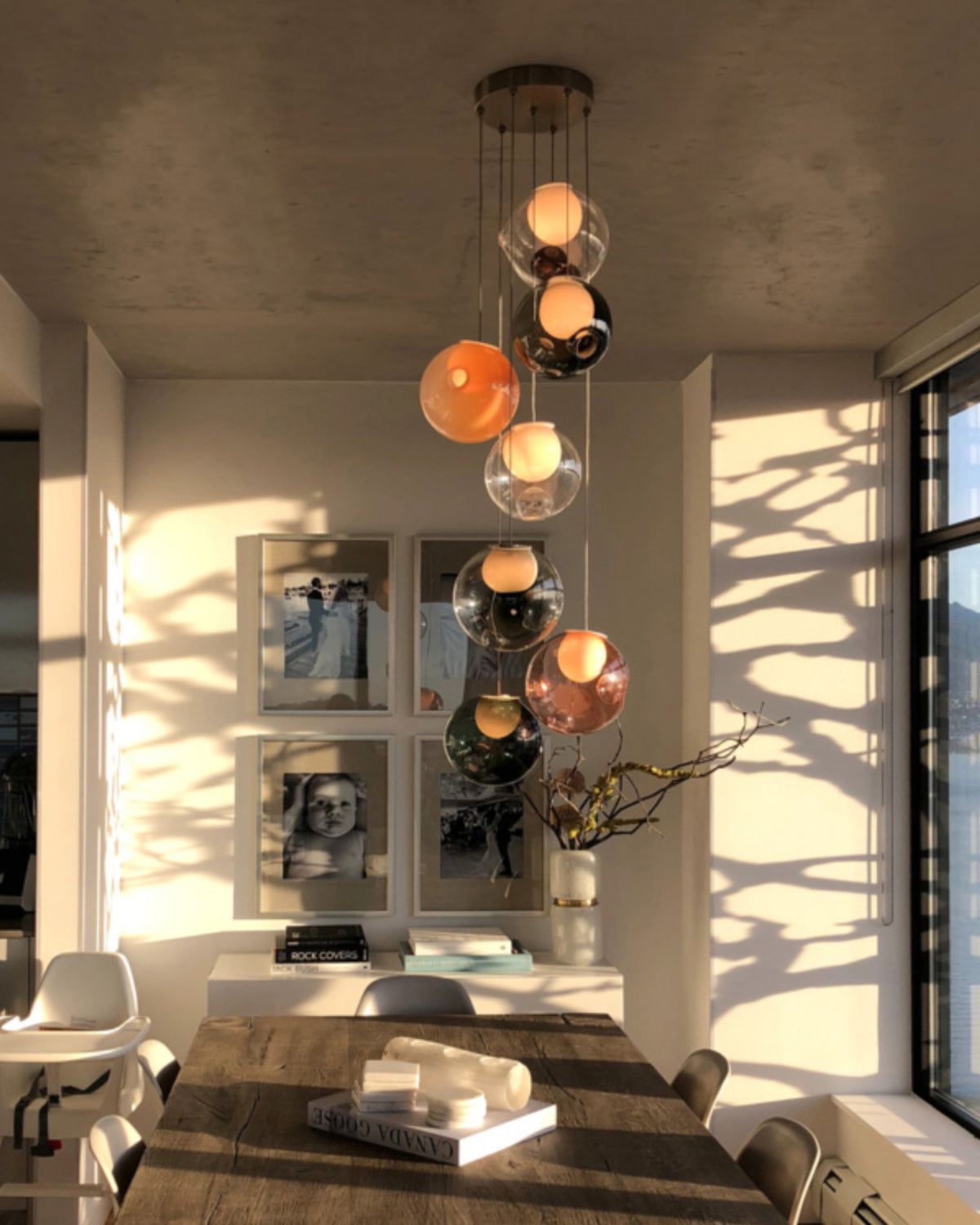 WOMO Cluster Globe Glass Pendant Light-WM3002