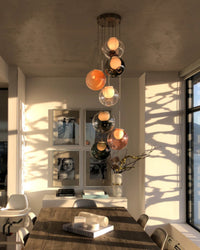 WOMO Cluster Globe Glass Pendant Light-WM3002