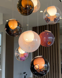 WOMO Cluster Globe Glass Pendant Light-WM3002