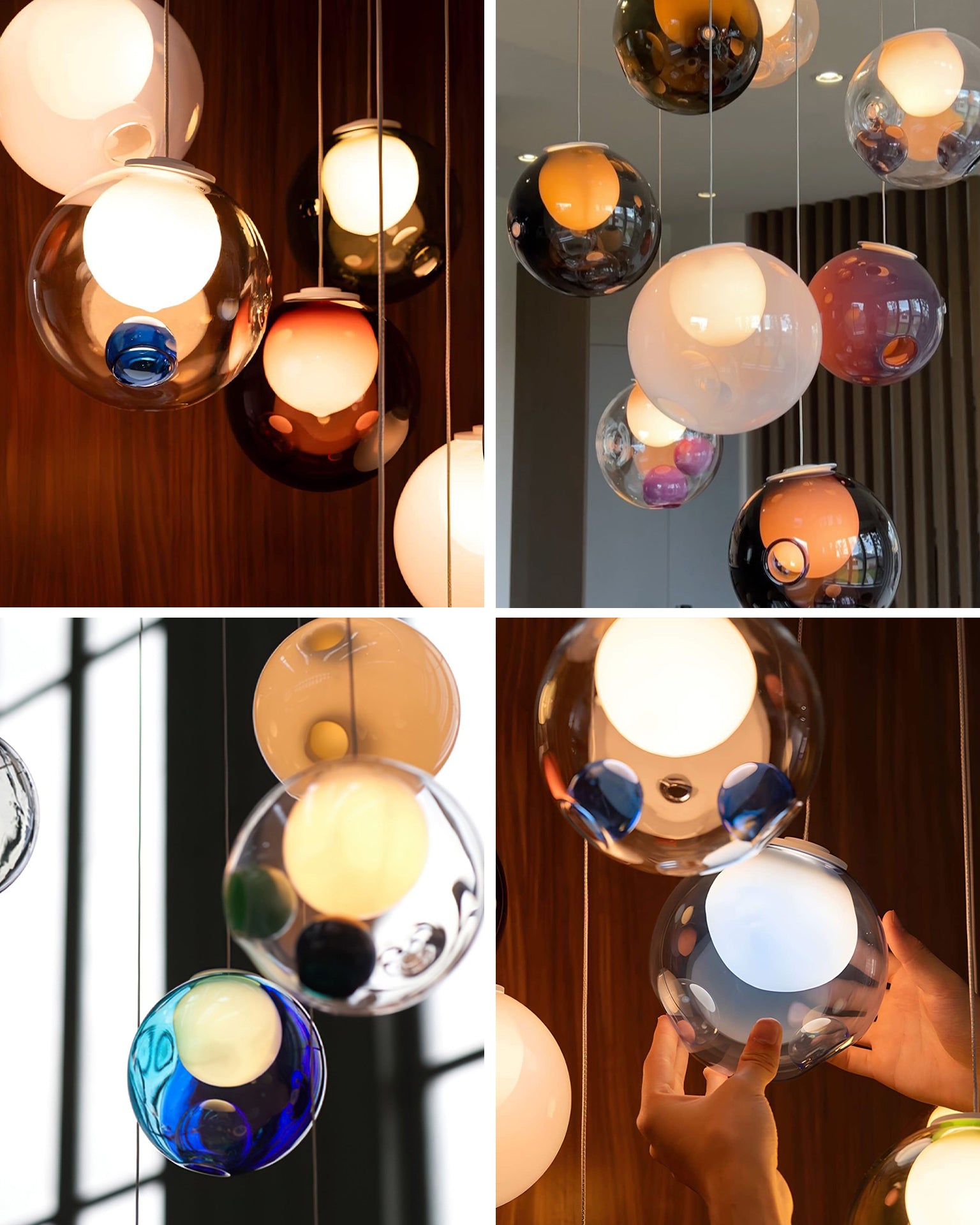 WOMO Cluster Globe Glass Pendant Light-WM3002