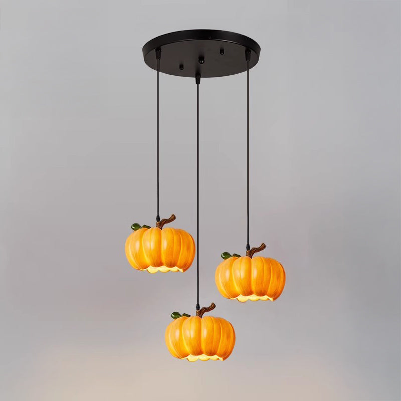 WOMO Pumpkin Glass Dome Pendant Light-WM3004