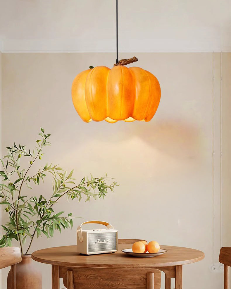 WOMO Pumpkin Glass Dome Pendant Light-WM3004