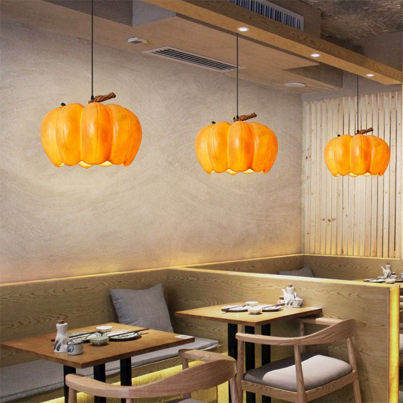 WOMO Pumpkin Glass Dome Pendant Light-WM3004
