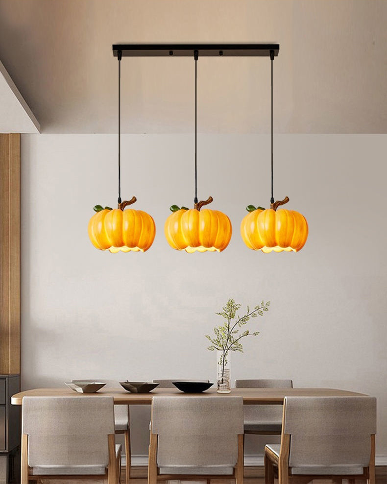 WOMO Pumpkin Glass Dome Pendant Light-WM3004