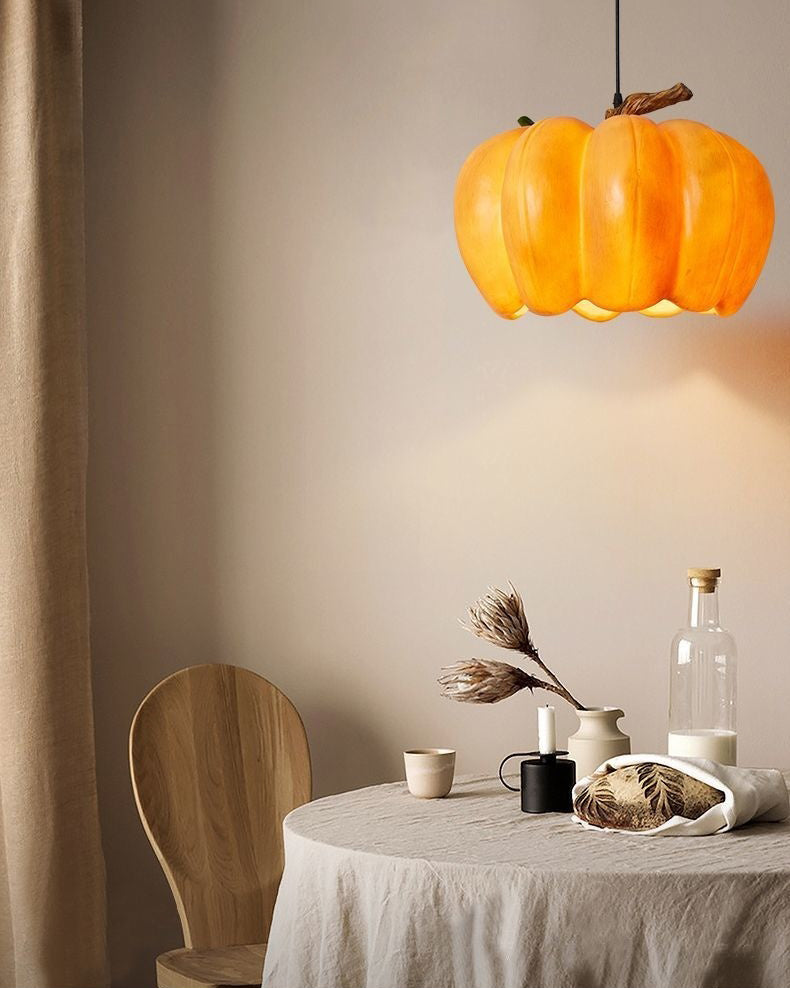 WOMO Pumpkin Glass Dome Pendant Light-WM3004
