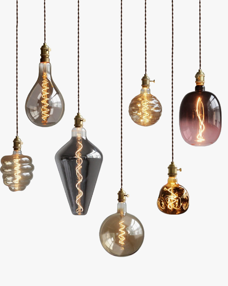 WOMO Multi-Shaped Glass Pendant Light-WM3006