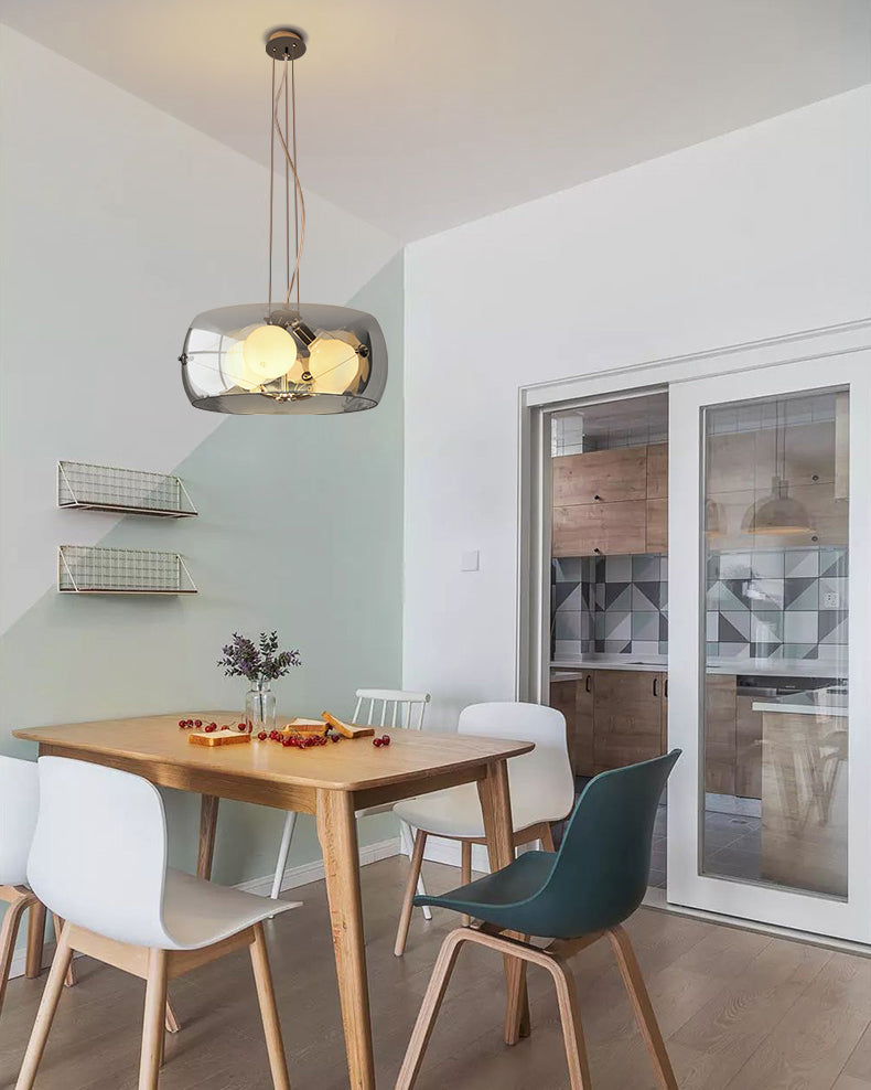 WOMO Cylinder Glass Pendant Light-WM3007