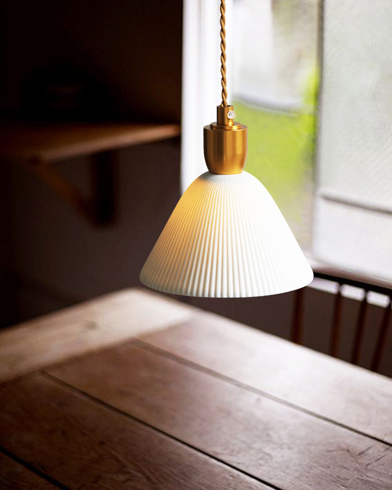 WOMO Ceramic White Pendant Light-WM3008