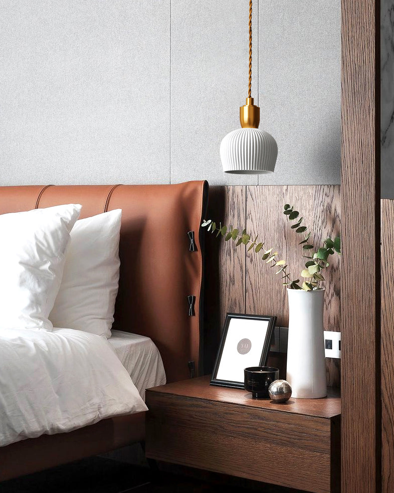 WOMO Ceramic White Pendant Light-WM3008