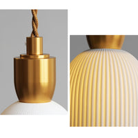WOMO Ceramic White Pendant Light-WM3008