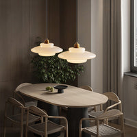 WOMO Milk Glass Dome Pendant Light-WM3009