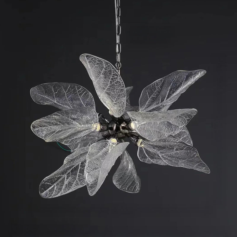 WOMO Luxury Crystal Leaf Chandelier-WM3010