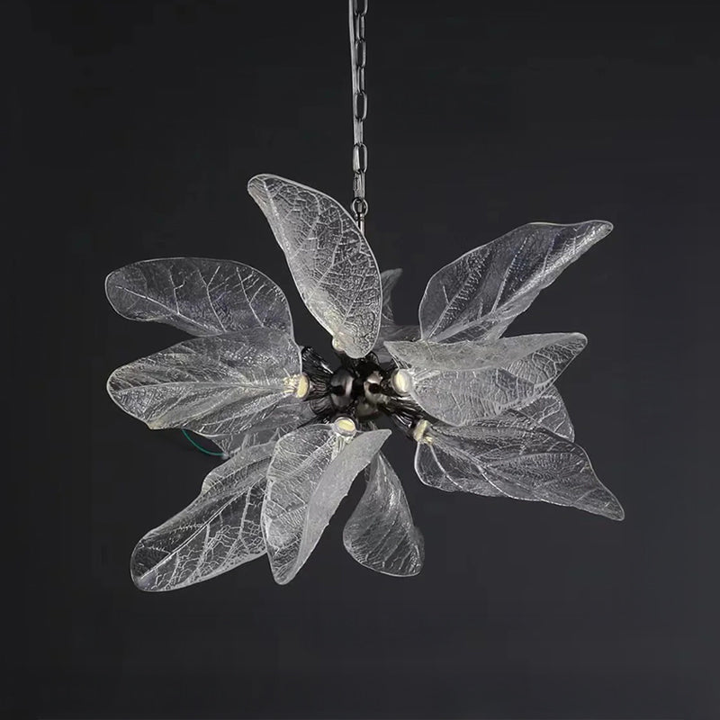 WOMO Luxury Crystal Leaf Chandelier-WM3010