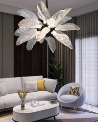 WOMO Luxury Crystal Leaf Chandelier-WM3010