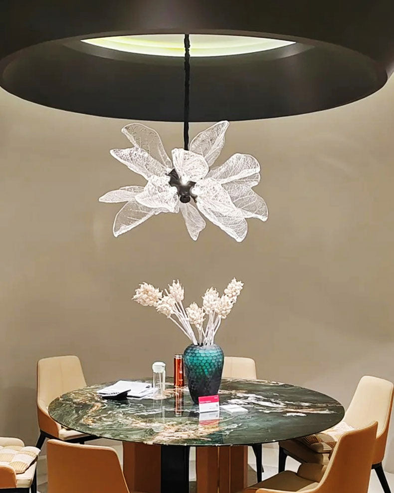 WOMO Luxury Crystal Leaf Chandelier-WM3010