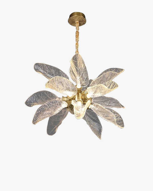 WOMO Luxury Crystal Leaf Chandelier-WM3010