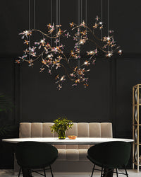 WOMO Crystal Flower Branch Chandelier-WM3011