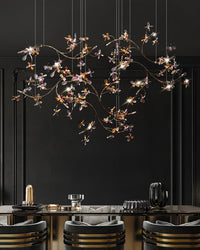 WOMO Crystal Flower Branch Chandelier-WM3011