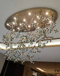 WOMO Crystal Flower Branch Chandelier-WM3011