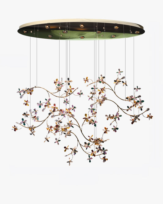 WOMO Crystal Flower Branch Chandelier-WM3011