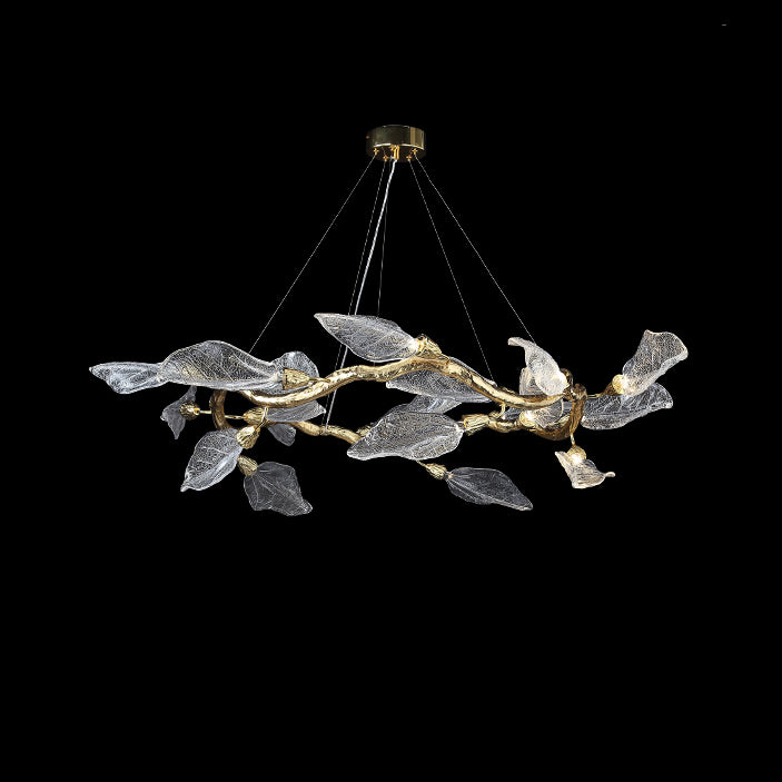 WOMO Crystal Leaf Branch Chandelier-WM3012