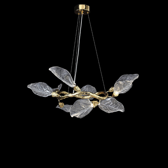WOMO Crystal Leaf Branch Chandelier-WM3012