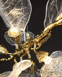 WOMO Crystal Leaf Branch Chandelier-WM3012
