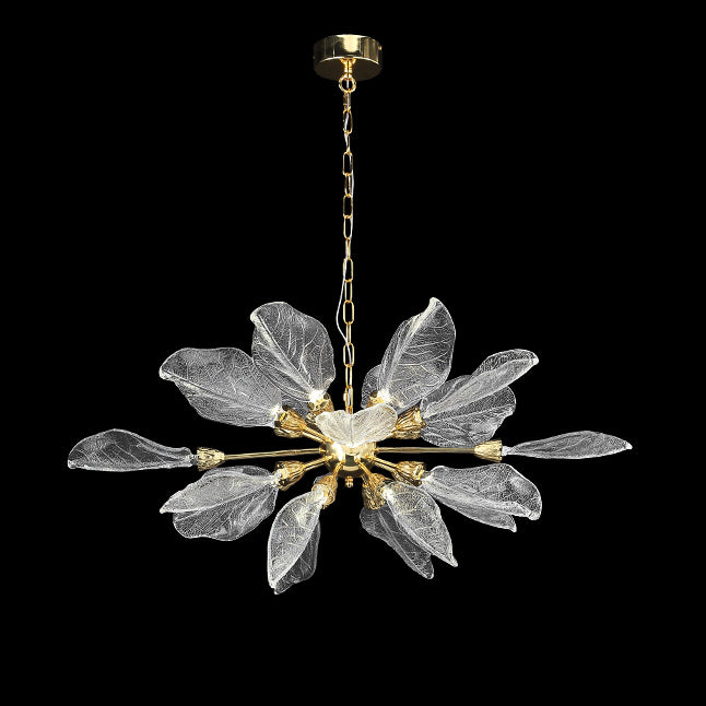 WOMO  Crystal Leaf Petal Chandelier-WM3013