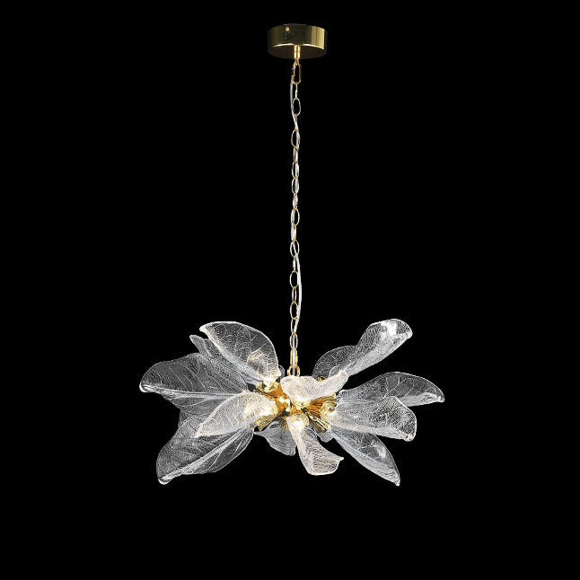 WOMO  Crystal Leaf Petal Chandelier-WM3013