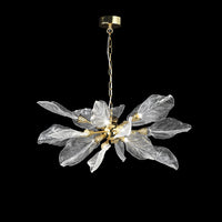 WOMO  Crystal Leaf Petal Chandelier-WM3013