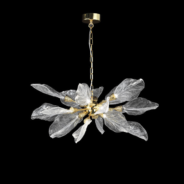 WOMO  Crystal Leaf Petal Chandelier-WM3013