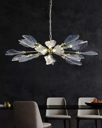 WOMO  Crystal Leaf Petal Chandelier-WM3013