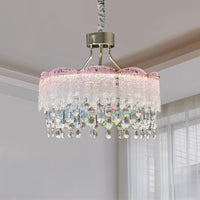 WOMO Glass Fringe Crystal Chandelier-WM3021
