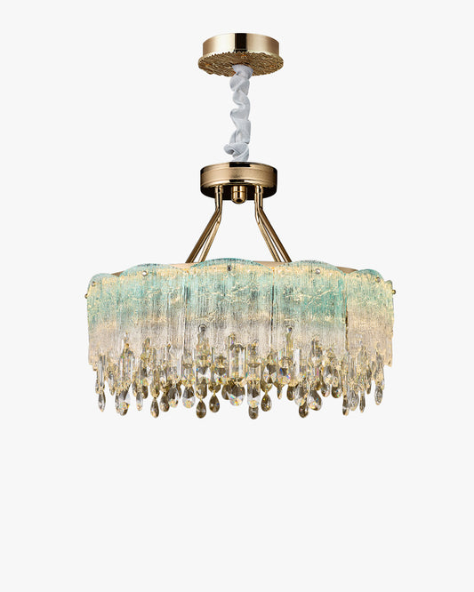 WOMO Glass Fringe Crystal Chandelier-WM3021