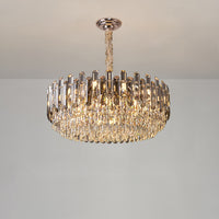WOMO Smoked Crystal Tiered Chandelier-WM3024
