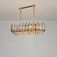 WOMO Smoked Crystal Tiered Chandelier-WM3024