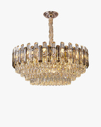 WOMO Smoked Crystal Tiered Chandelier-WM3024