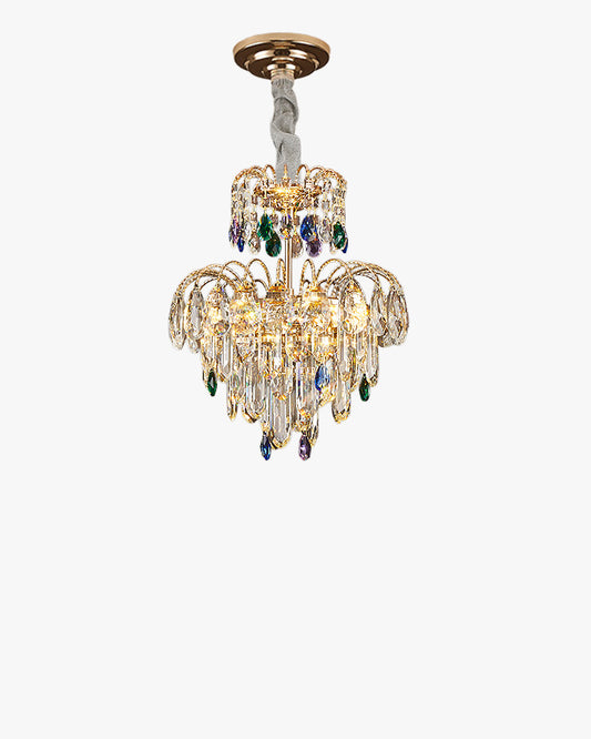 WOMO Small Crystal Tiered Chandelier-WM3026