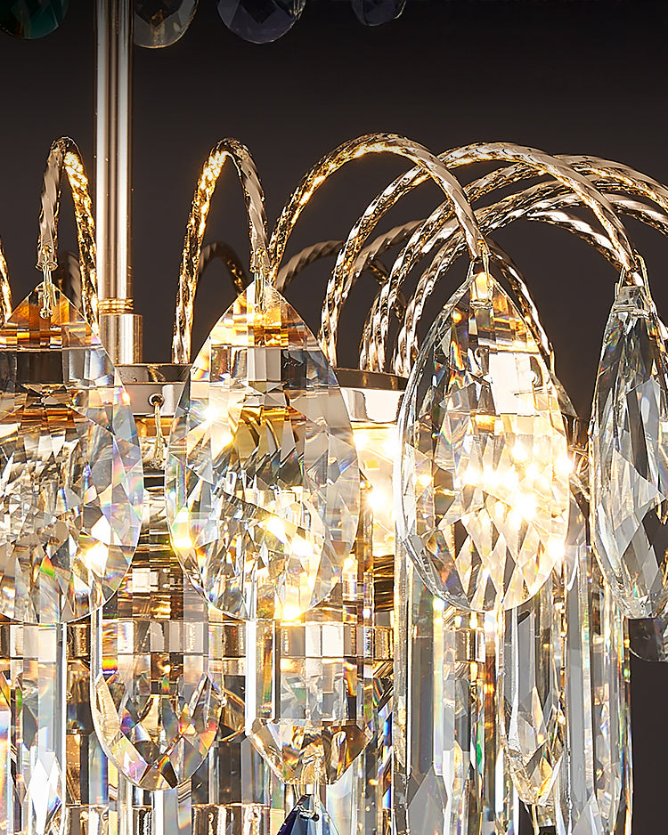 WOMO Small Crystal Tiered Chandelier-WM3026