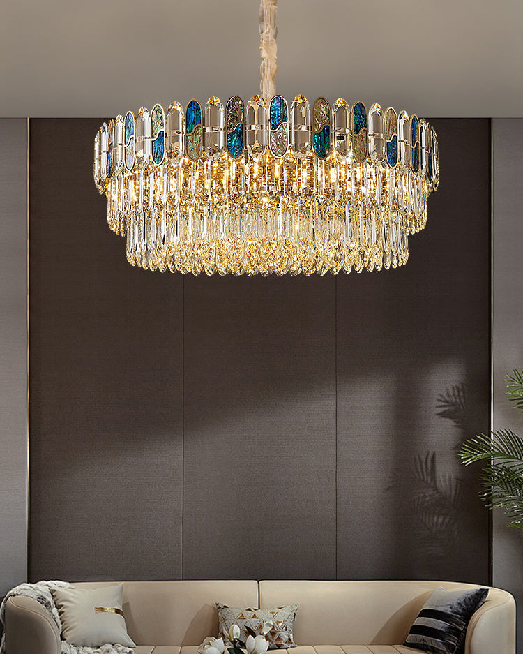 WOMO Luxury Shell Crystal Chandelier-WM3027