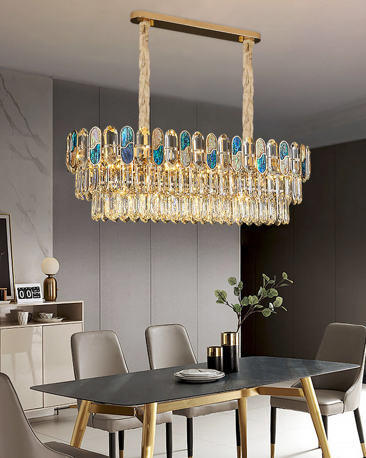 WOMO Luxury Shell Crystal Chandelier-WM3027